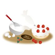 クリスマスケーキ作り