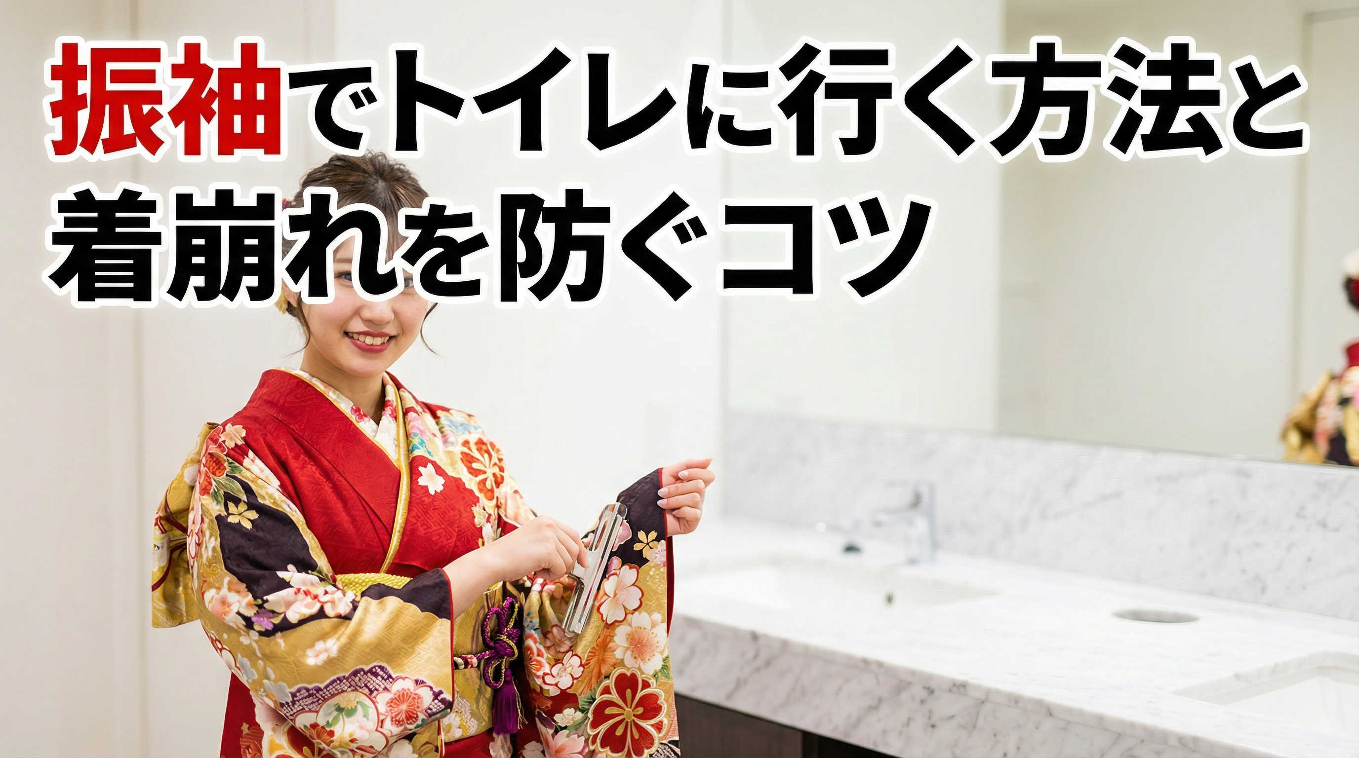 振袖でトイレに行く方法と着崩れを防ぐコツ
