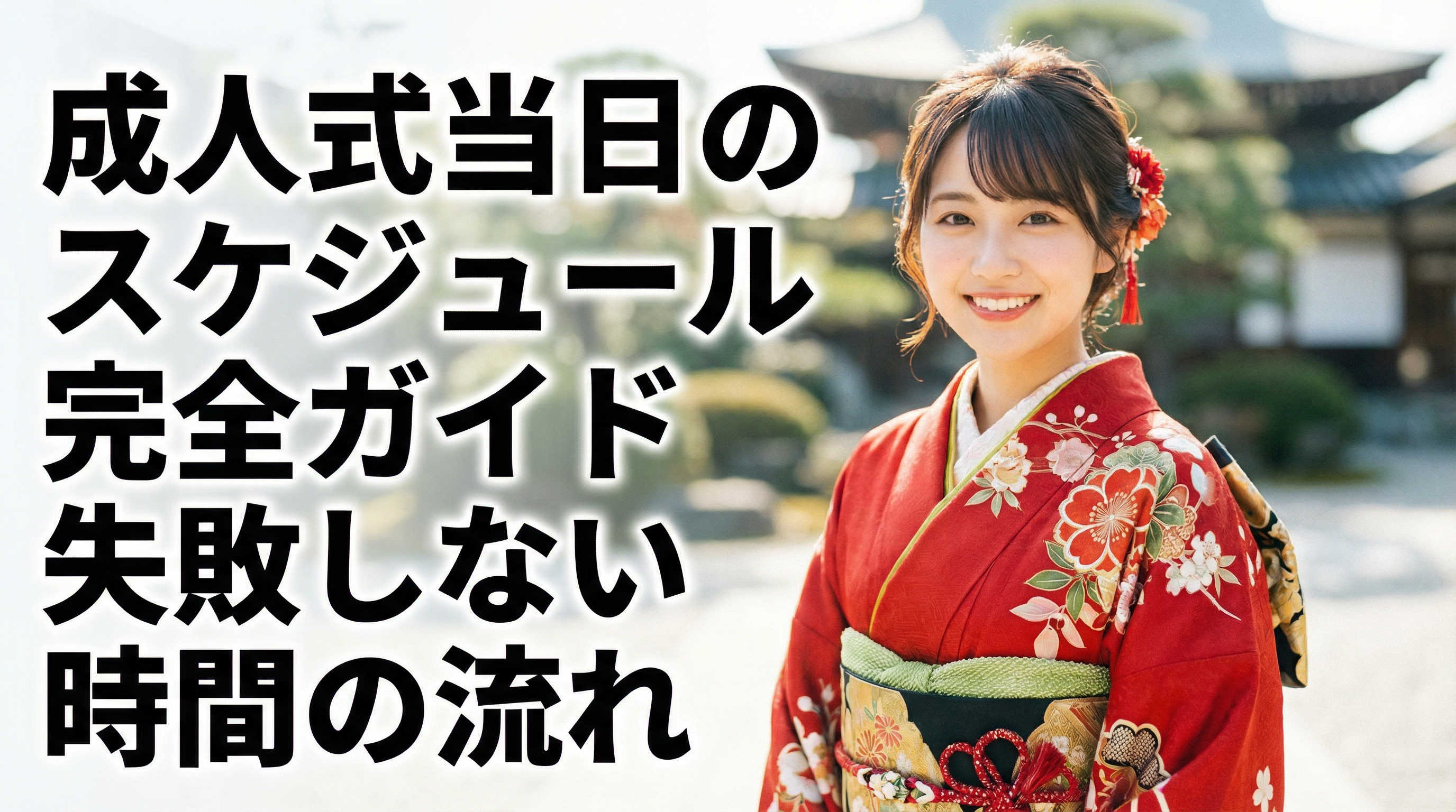 成人式当日のスケジュール完全ガイド 失敗しない時間の流れ