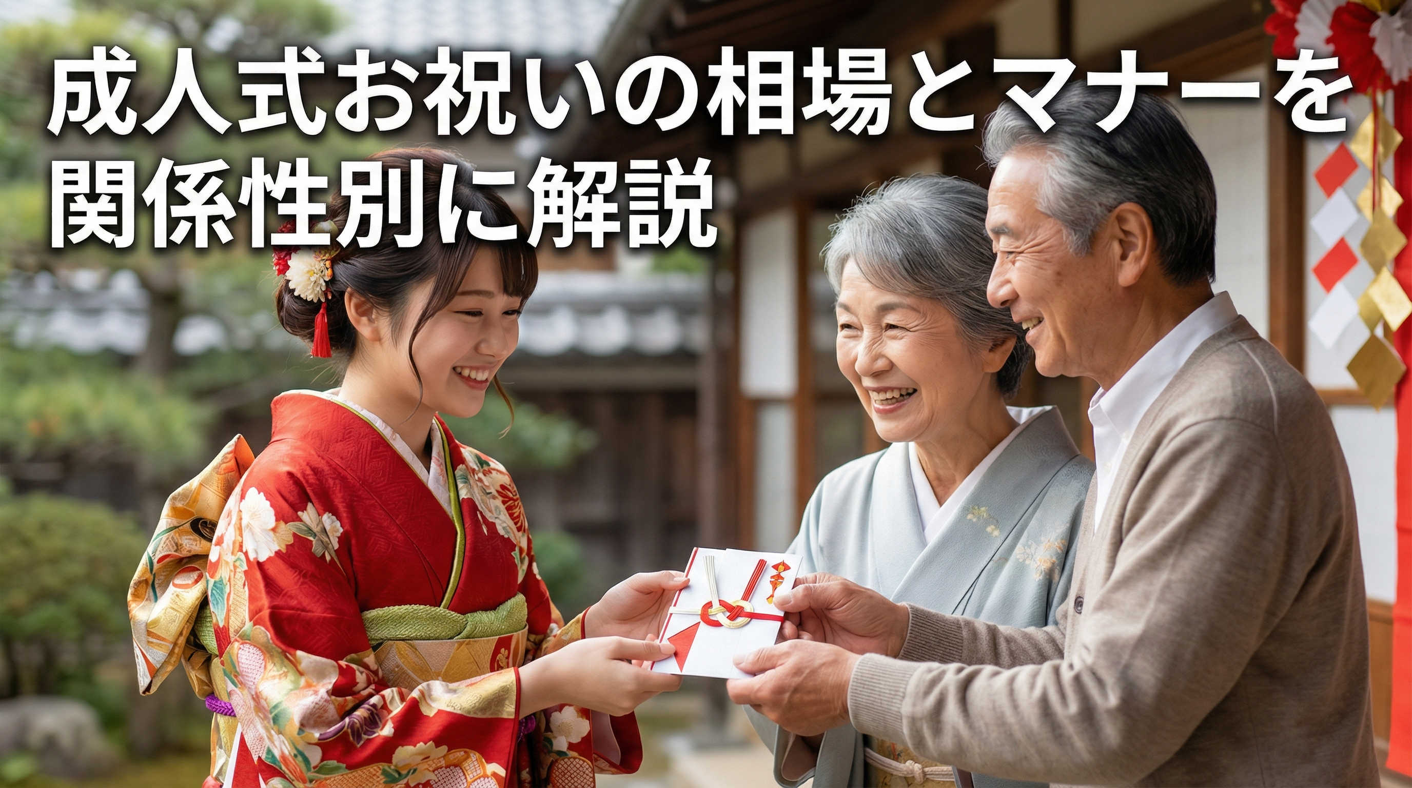 成人式お祝いの相場とマナーを関係性別に解説