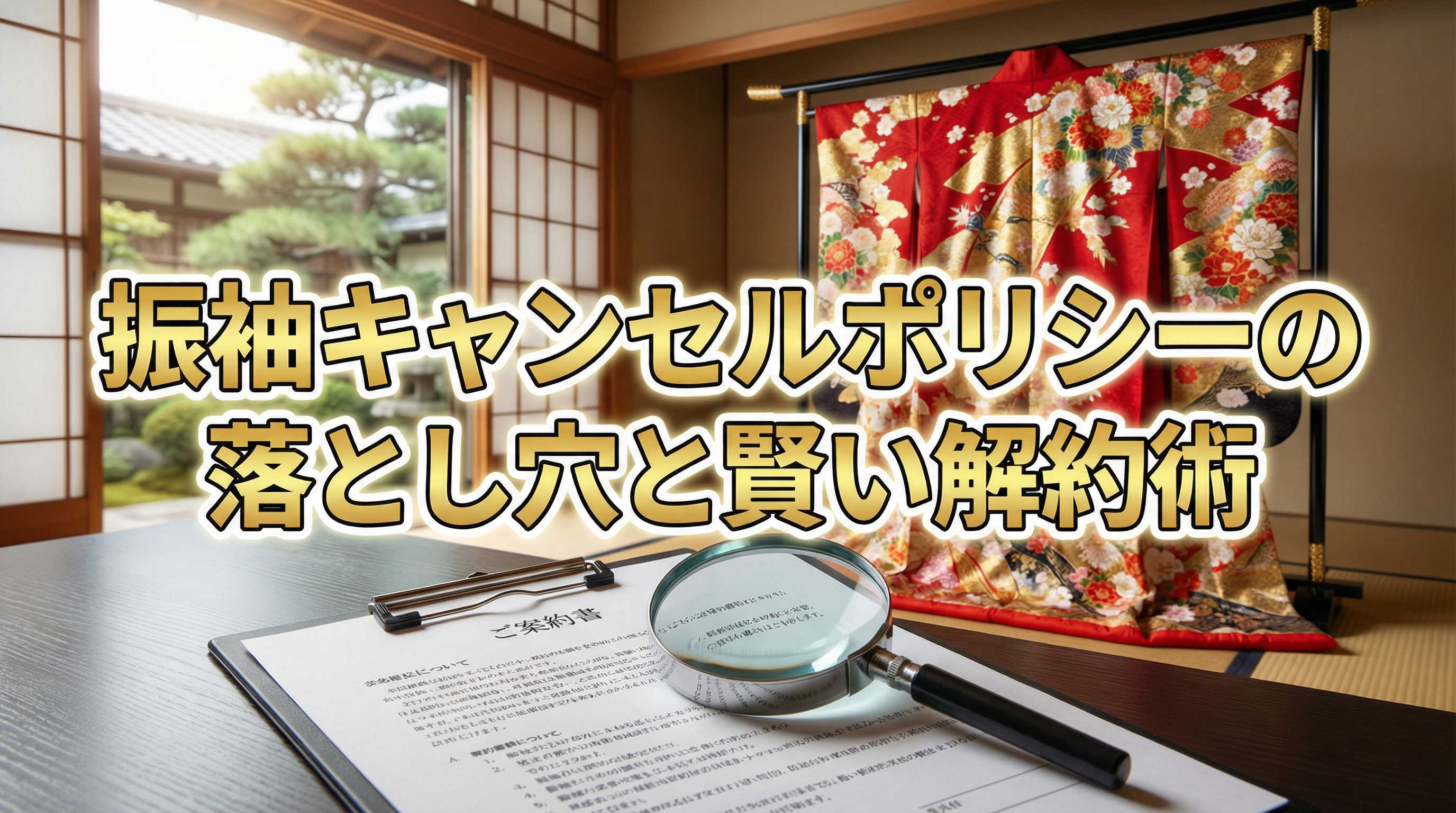 振袖キャンセルポリシーの落とし穴と賢い解約術