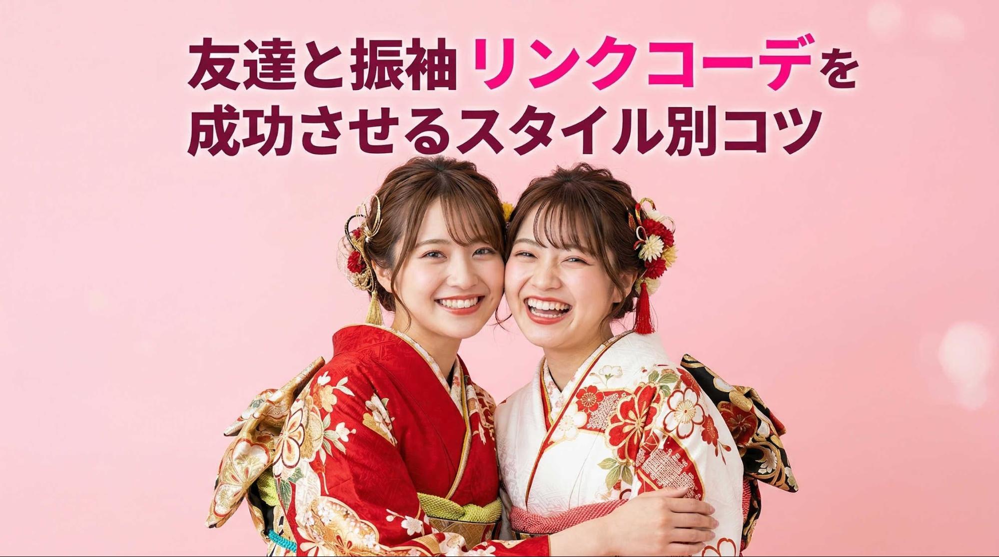 友達と振袖リンクコーデを成功させるスタイル別コツ