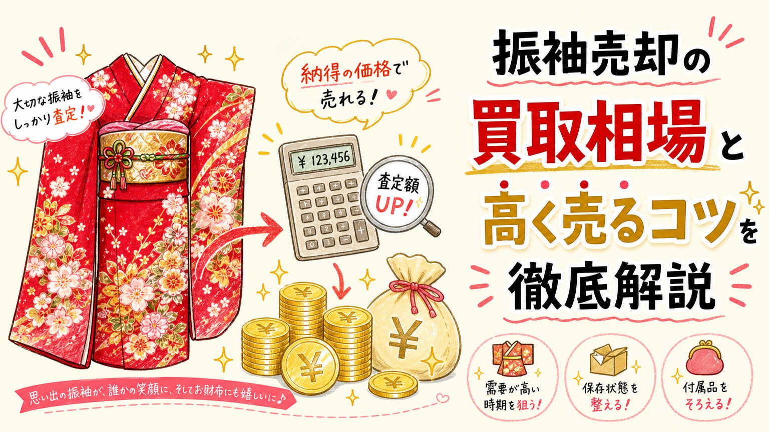 振袖売却の買取相場と高く売るコツを徹底解説