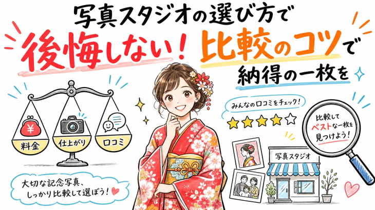 写真スタジオの選び方で後悔しない！比較のコツで納得の一枚を