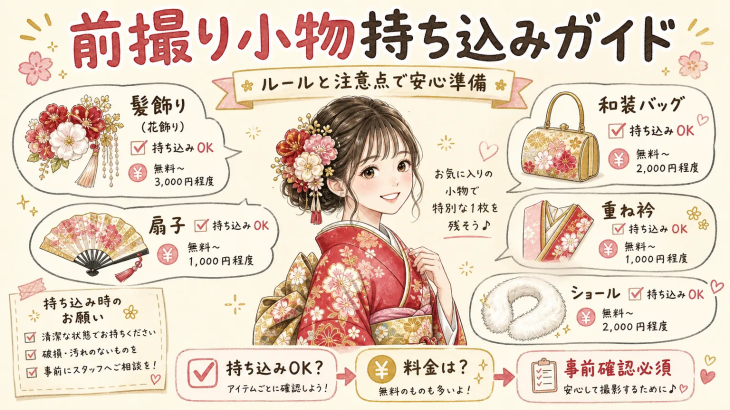 前撮り小物持ち込みガイド ルールと注意点で安心準備