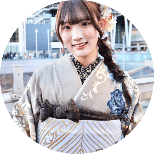 あの子とかぶらない！バラっぽく仕上げた帯結びコーデ