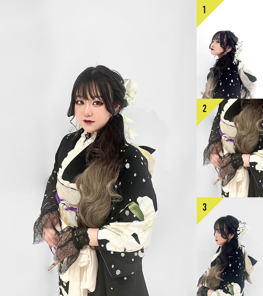 個性的成人式振袖コーデレシピ「RIE」さんの着こなし