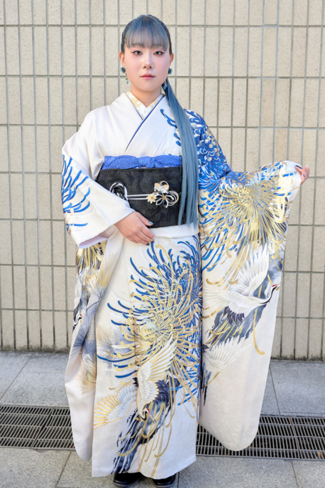はなさんの振袖コーディネート（全身）
